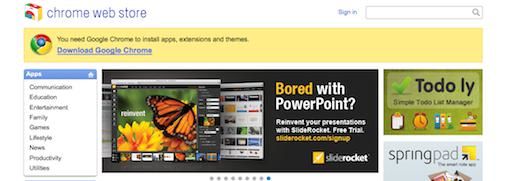 google chrome store