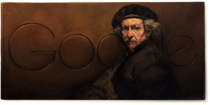 Google herdenkt Rembrandt met doodle