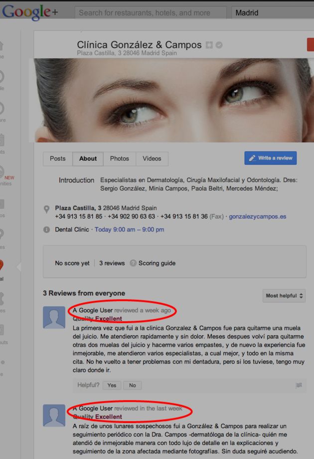 Google laat gebruikers bedrijven anoniem beoordelen