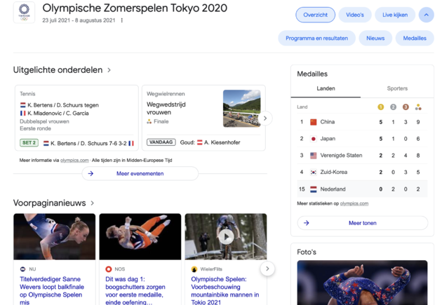 Google Olympische Spelen