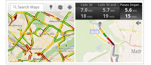 Google's verkeersinfo nu ook in Nederland