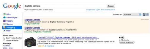 Google Shopping nu ook in Nederland beschikbaar