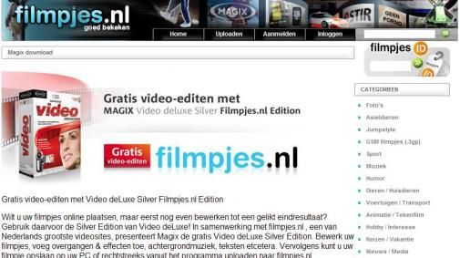 Gratis videobewerkingssoftware via Filmpjes.nl