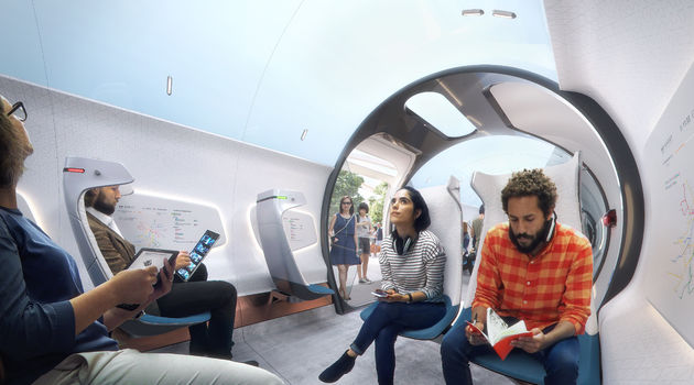 Hardt Hyperloop - Hyperloop Vehicle - Skylight - CopyrightPlompmozes