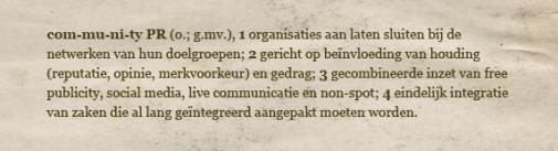 Havana Orange mikt op "Community PR”