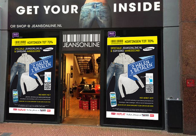 Het nieuwe shoppen: NFC-activatie bij JeansOnline