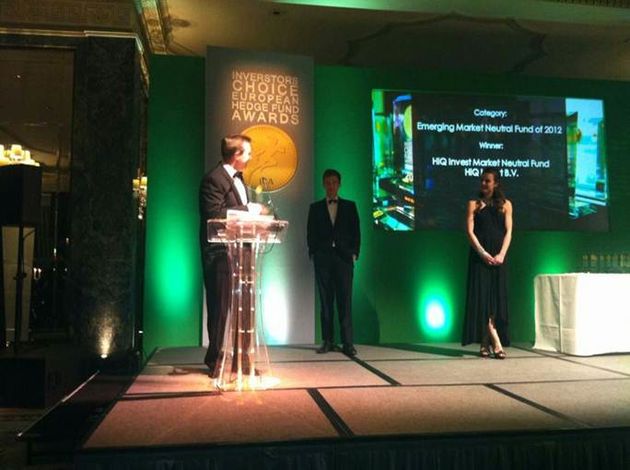 HiQ Invest winnaar Investors Choice European Hedge Fund Award