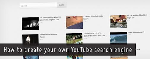 Hoe maak je een eigen YouTube zoekmachine?