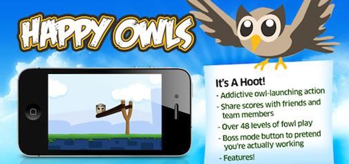 HootSuite April Fools : Angry Owls