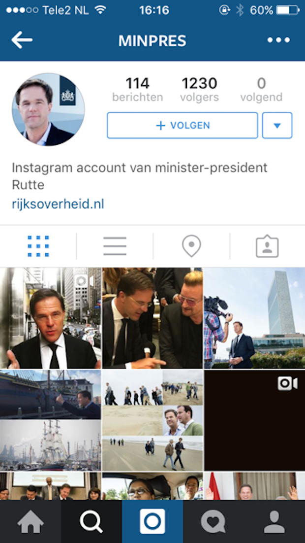 MarkRutte_instagramaccount