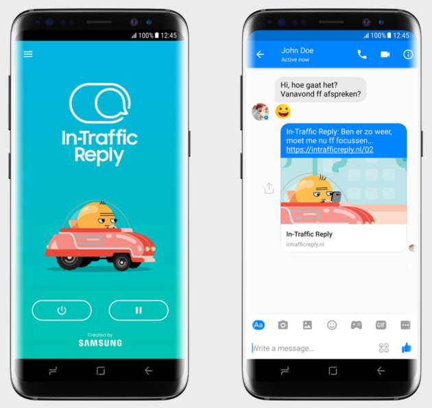 In-Traffic Reply App Samsung