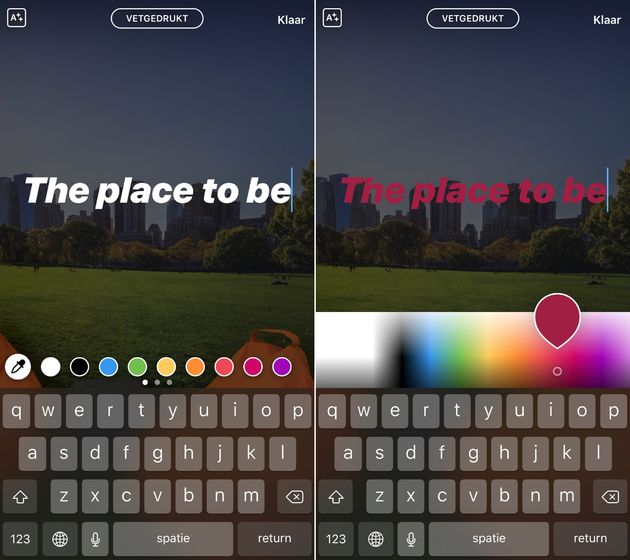 Instagram-story-eigen-kleur-maken