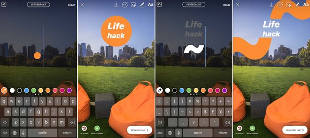 Instagram-story-toetsenbord-hacks