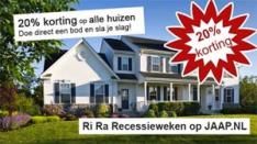 Jaap.nl: 20% korting op alle koophuizen