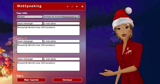 Je persoonlijke kerstwensen versturen via webspeaking