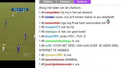 Justin.TV: social media voetbal