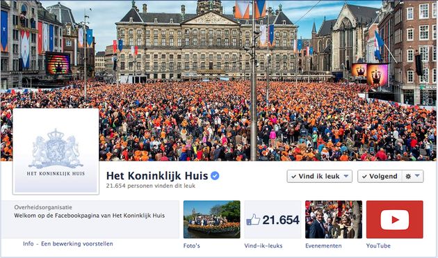 Koninklijke familie lanceert officiële Facebook pagina