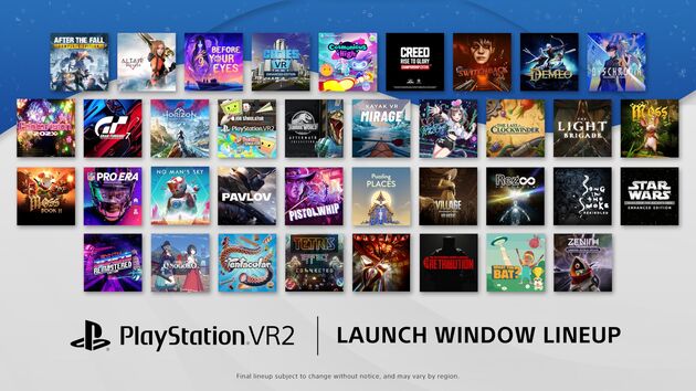 Launch Lineup PlayStation PSVR2