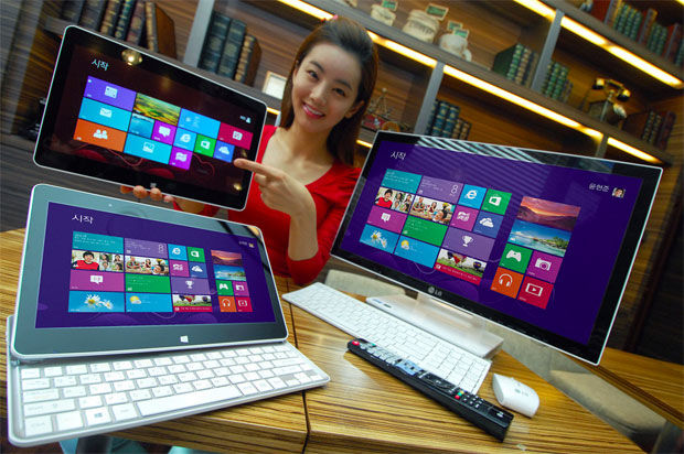 LG kondigt Windows 8 12-inch slider laptop en all-in-one pc aan