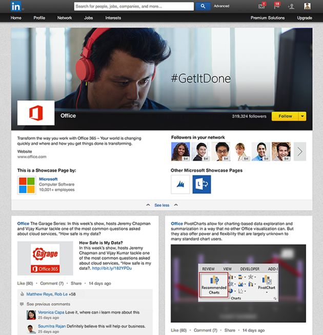 LinkedIn introduceert 'Showcase Pages'