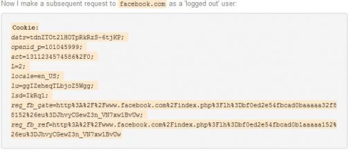 logout cookie facebook