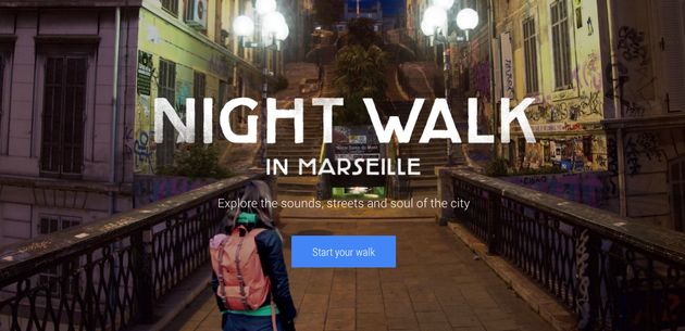 Maak een virtuale wandeling door de straten van Marseille met Google Night Walk