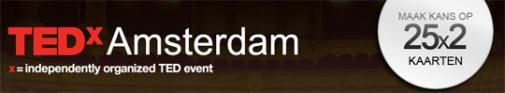 Maak kans op 25x2 kaarten voor TEDxAmsterdam via Hyves