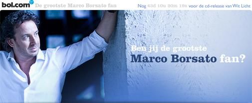 Marco Borsato actiesite van Bol.com