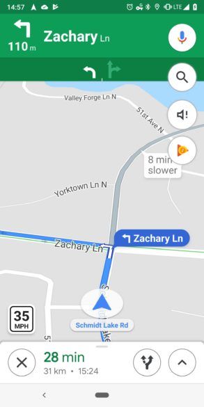 Maximumsnelheid Google Maps