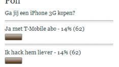 Meerderheid koopt geen iPhone 3G