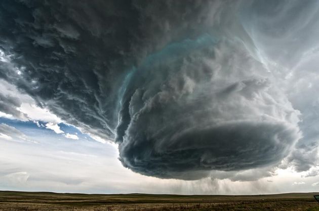 Meteorologen kijken met verbazing naar deze supercell