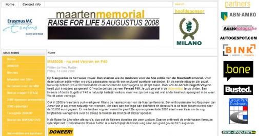 Milano MaartenMemorial 2008: Raise for Life