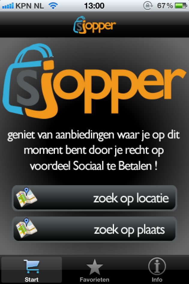 Mobiel sjoppen met sociale media