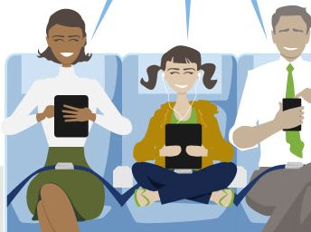 Mobiele devices mogen aan staan tijdens vluchten