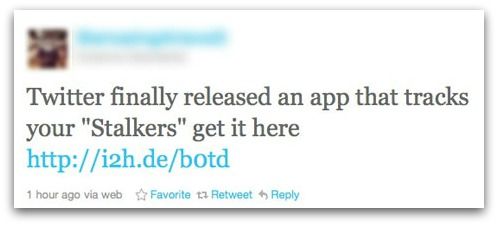 Nee Twitter heeft geen "Stalkers app" uitgebracht