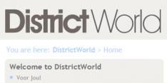 Nieuw social network District World live