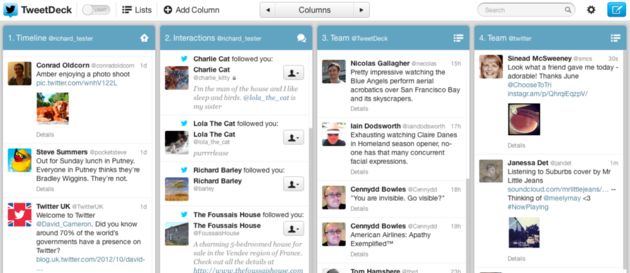 Nieuwe layout voor Tweetdeck