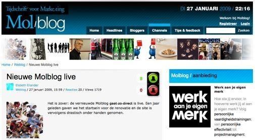 Nieuwe Molblog live