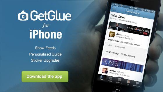 Nieuwe update GetGlue voor iPhone beschikbaar