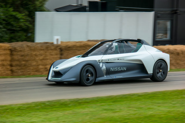 Nissan Bladeglider tijdens Goodwood hillclimb