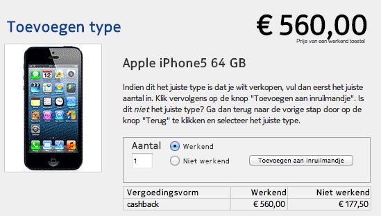 Nokia cashback actie, 560 euro voor je oude iPhone 5