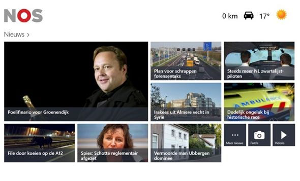 NOS ontwikkelt nieuws-app voor Windows 8
