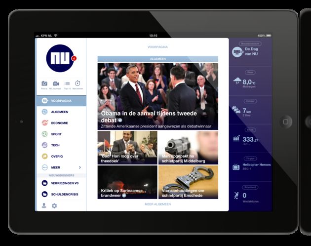 NU.nl lanceert nieuwe iPad / iPhone app