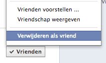 Ontvrienden op sociaal netwerk werkt door in het echte leven