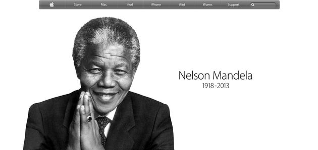 Ook Apple herdenkt Nelson Mandela 