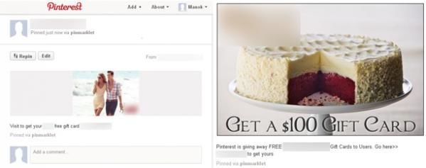 Ook scammers hebben Pinterest ontdekt