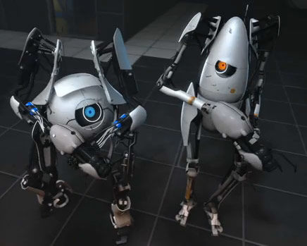 Portal 2's co-op modus: Robot-Bert en Ernie in elkaars gat