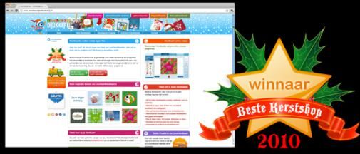 Publiek kiest Kerstkaartjesdrukkerij.nl als Beste Kerstshop 2010