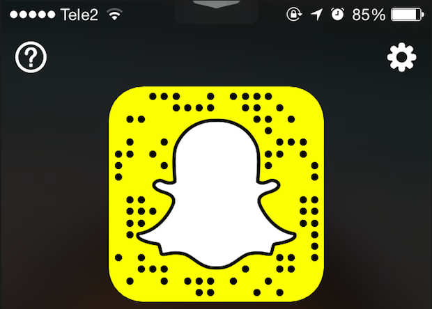 QR-code Snapchat. 