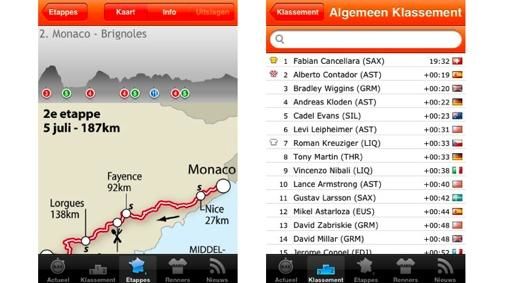 Rabo iTour : Tour de France op je iPhone